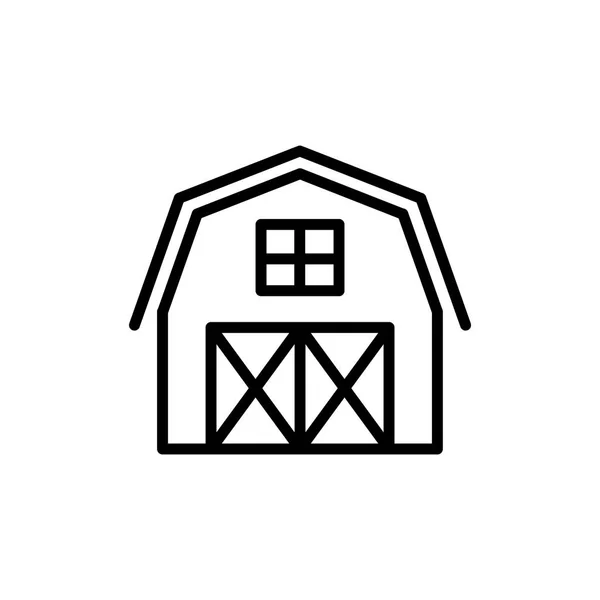 Barn building icon — Stock Vector