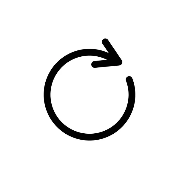 Icono de flecha redonda — Vector de stock
