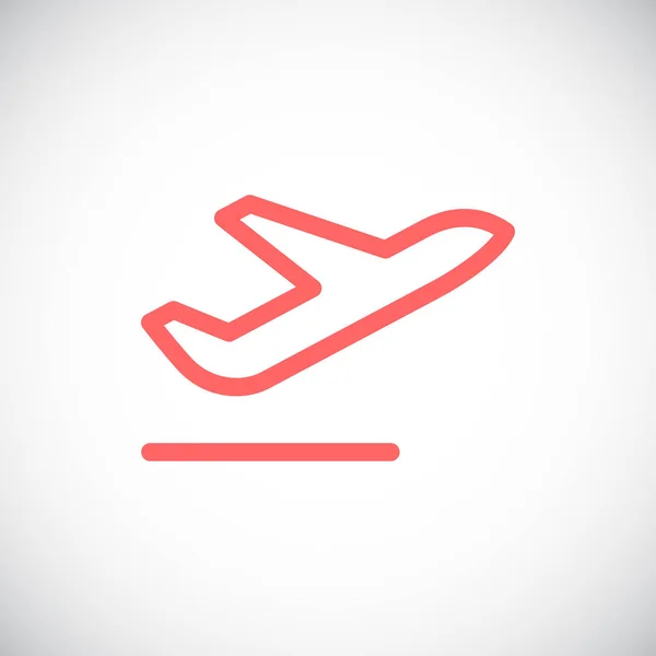 Airplane flat style icon — Stock Vector