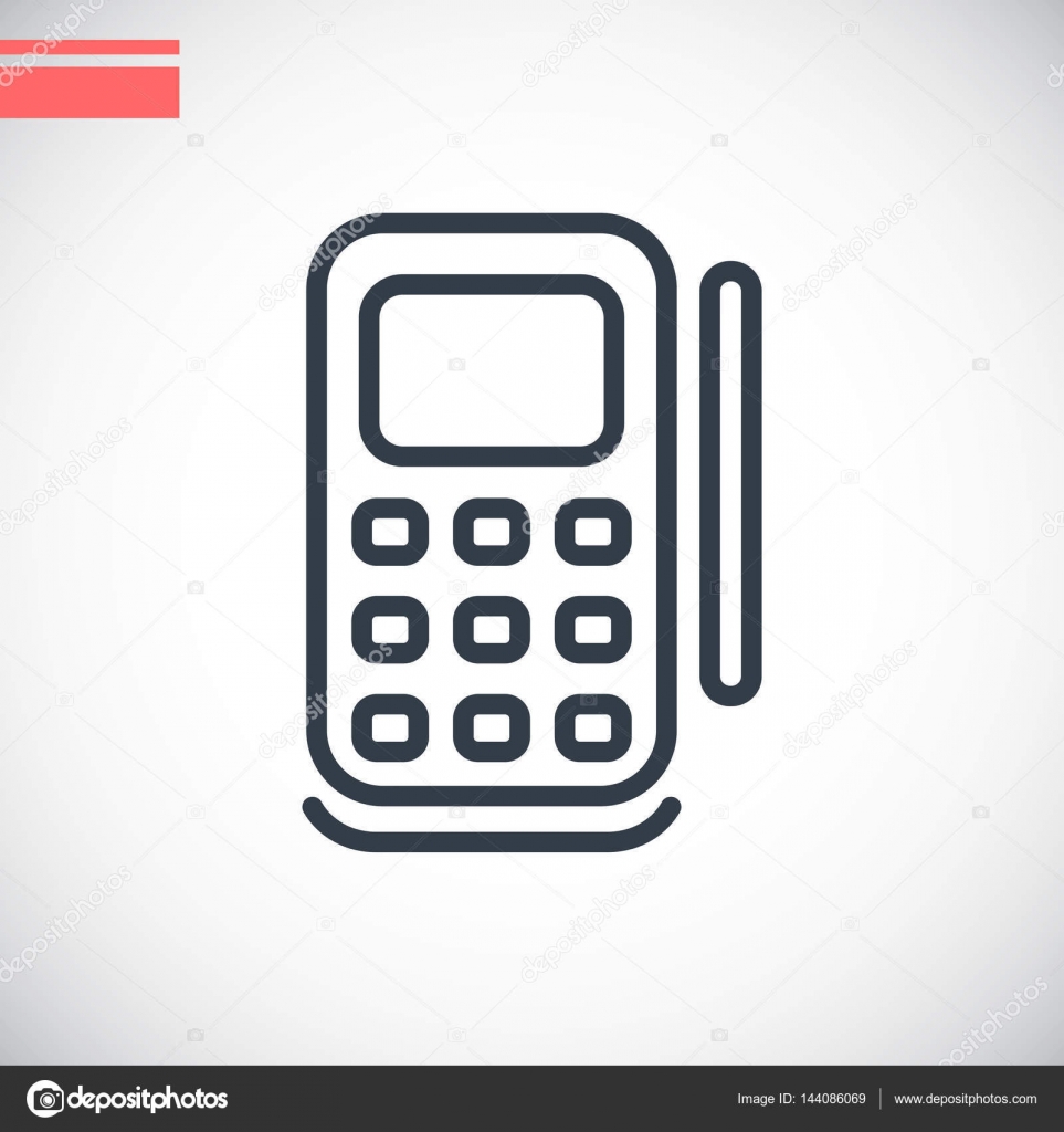 Mobile Telefon Icon Vector Image By C Mr Webicon Vector Stock 144086069
