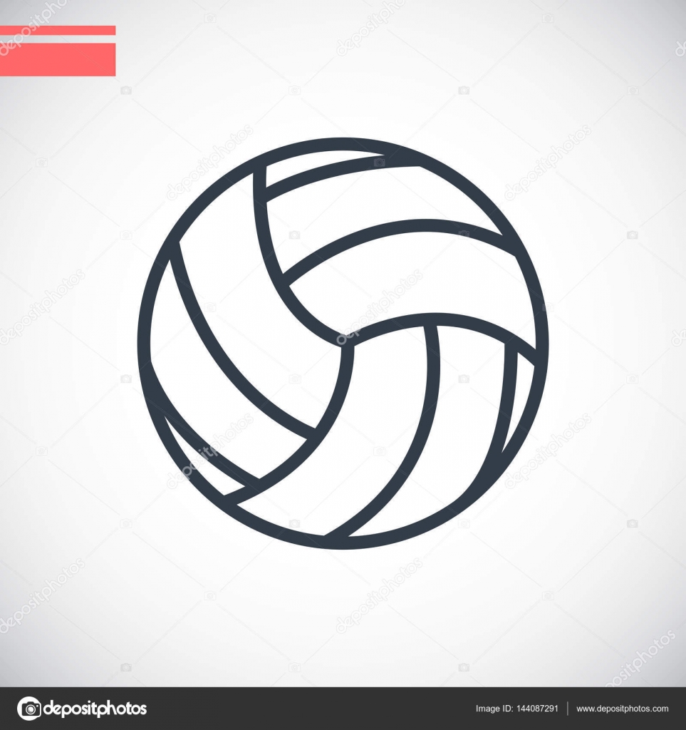 Voleibol icono simple vector, gráfico vectorial © Mr.icon imagen