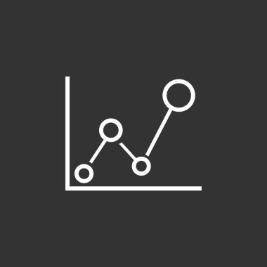 iş grafik düz simgesi