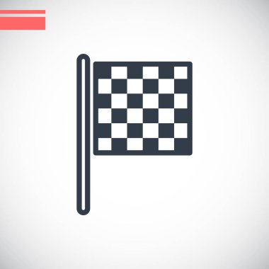 bayrak basit simgesi bitirmek