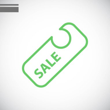 Satılık etiketi simgesi