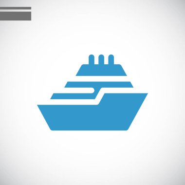 Gemi Düz Simgesi 