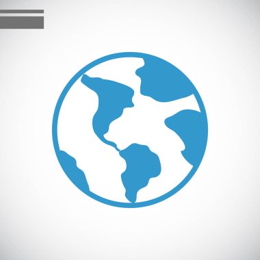 Dünya basit simgesi