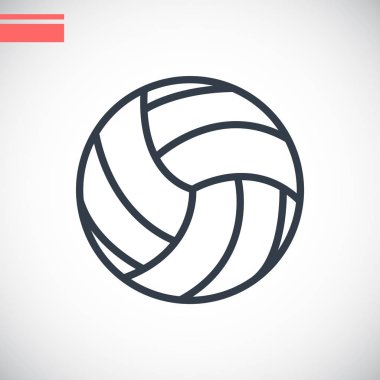 Voleybol basit simgesi