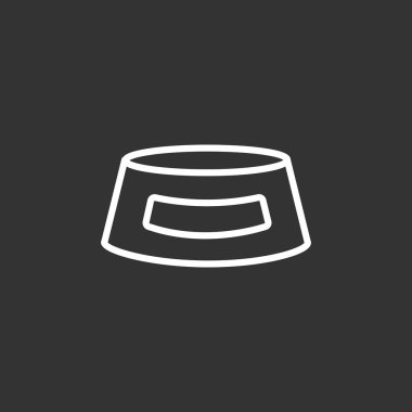 köpek gıda kase basit simgesi