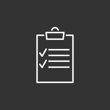 İş panosu düz simgesi