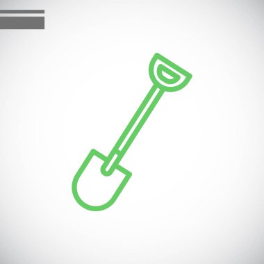 bahçe küreği simgesi