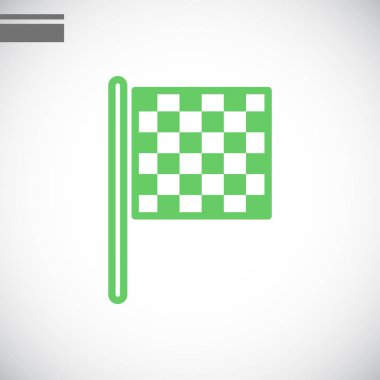 bayrak basit simgesi bitirmek