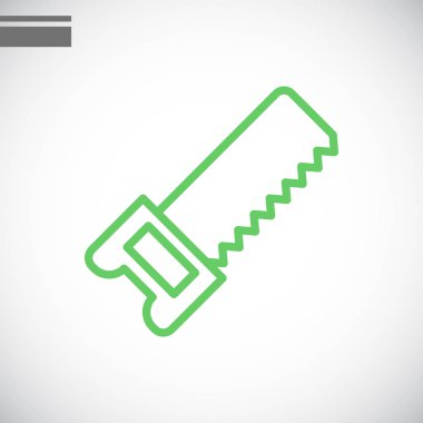 demir testeresi düz simgesi