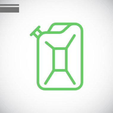 Yağdanlık düz simgesi