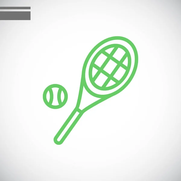 Raquette et balle de tennis — Image vectorielle