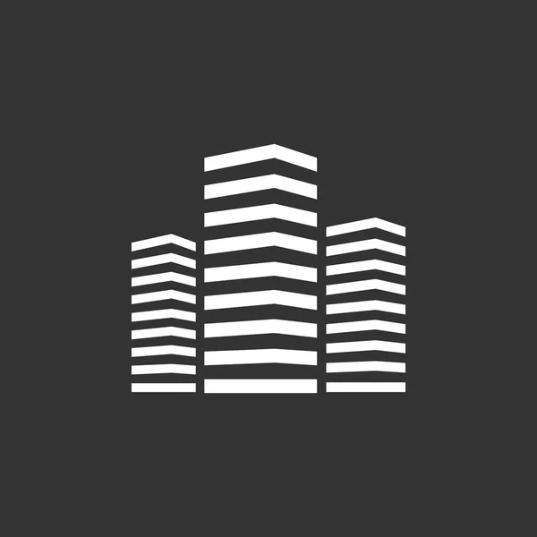 Nowoczesne budynki ikona — Wektor stockowy