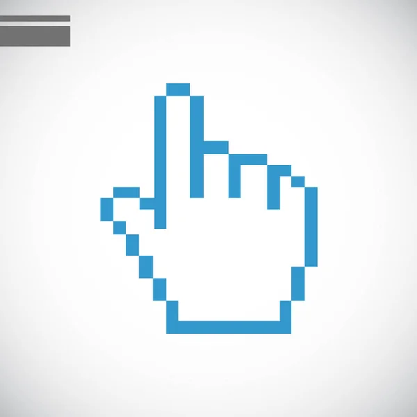 Pictogram van een hand cursor — Stockvector