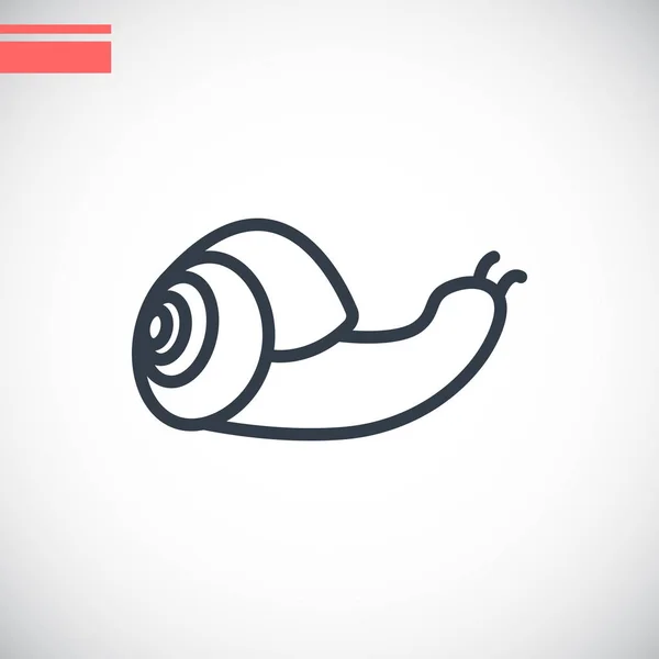 Snails flat icon — Stock Vector