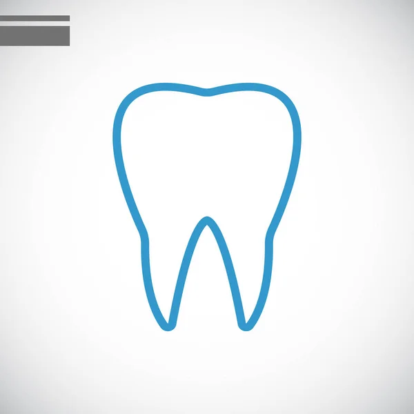 Ícone dos dentes dos desenhos animados — Vetor de Stock