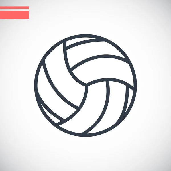 Volleyball simple icon — Stock Vector