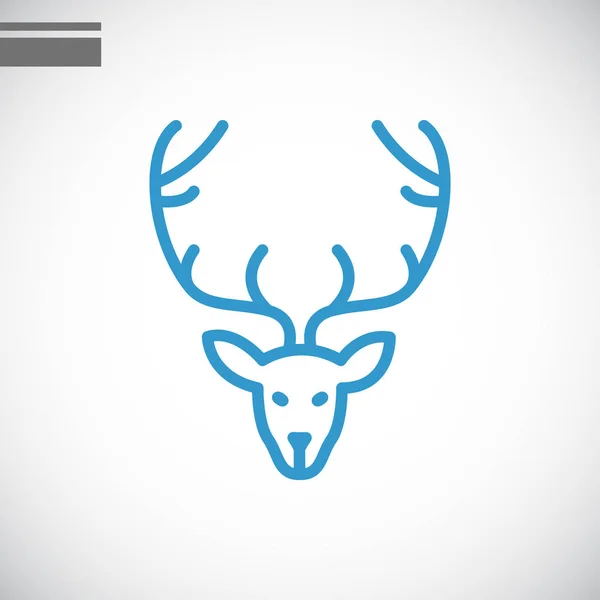 鹿平面样式图标 — 图库矢量图片