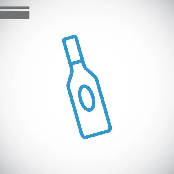 Bottle flat icon — Stock Vector
