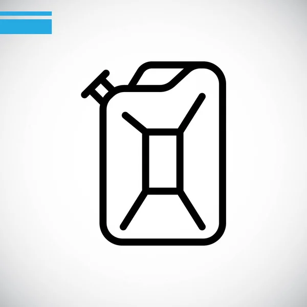 Oilcan platte pictogram — Stockvector