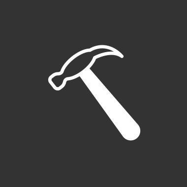 Çekiç düz simgesi 