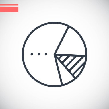 iş grafik düz simgesi