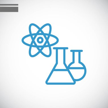 kimyasal düz stil ikonu