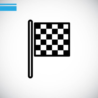 bayrak basit simgesi bitirmek