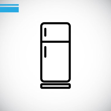 Buzdolabı düz simgesi