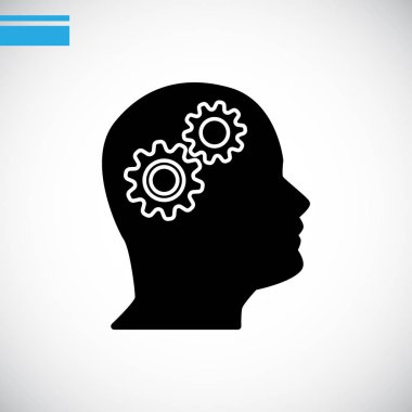 Vites kafa düz simgesi