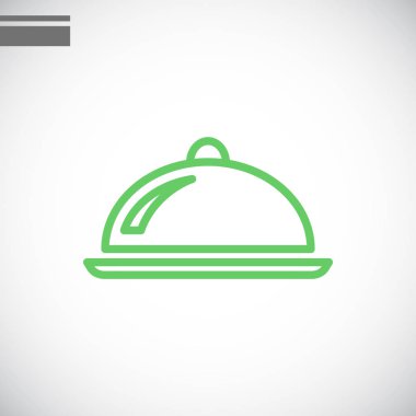 Restoran cloche simgesi