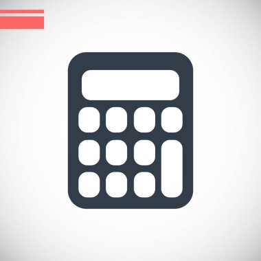 Hesap makinesi düz logosunun