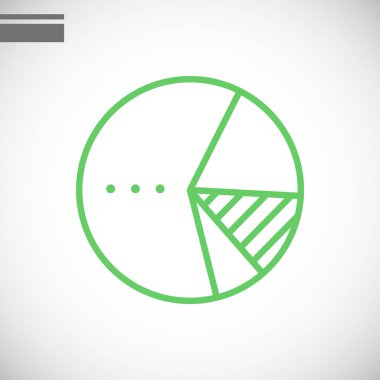 iş grafik düz simgesi