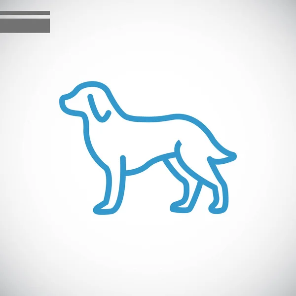 Ícone da web do cão — Vetor de Stock