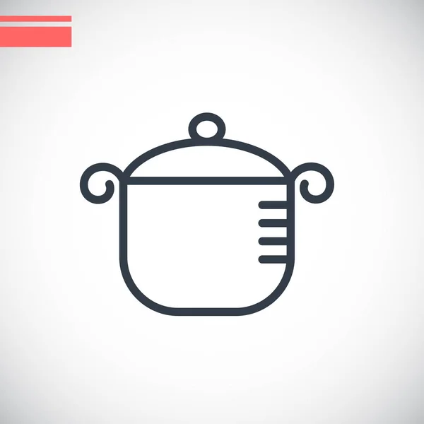 Kitchen pot icon — Stock Vector