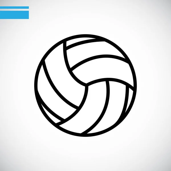 Volleyball simple icon — Stock Vector