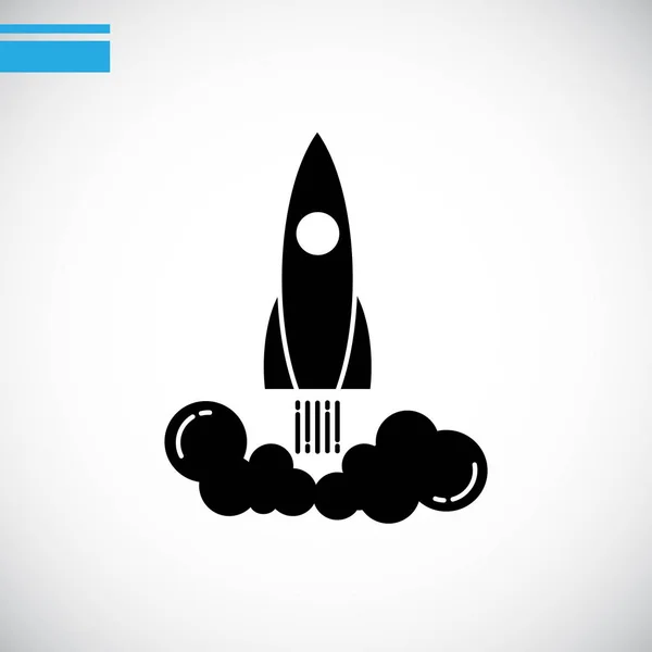 Flying rocket  logo — Stock Vector