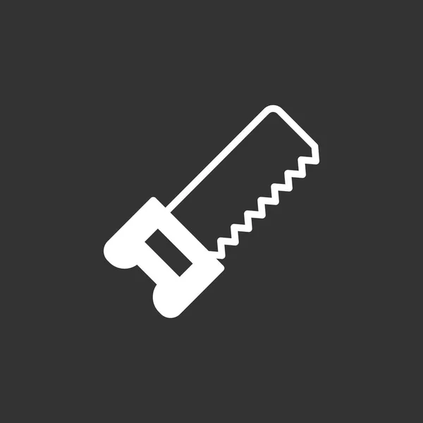 Hacksaw icono plano — Vector de stock