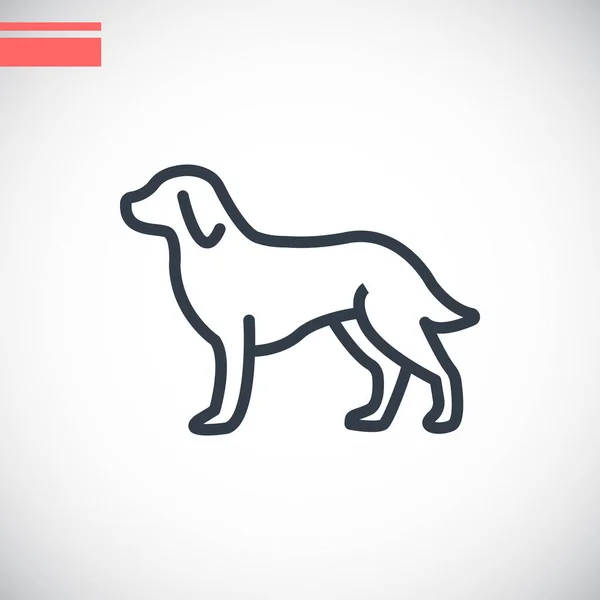 Icono de web para perros — Vector de stock