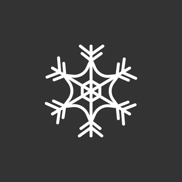 Płaski ikona śnieżynki — Wektor stockowy