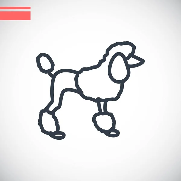 Hund web Icon — Stock vektor