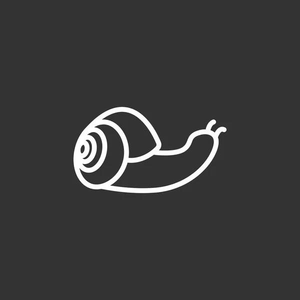 Escargots icône plate — Image vectorielle