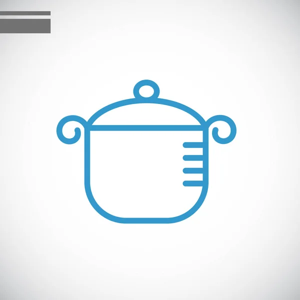 Kitchen pot icon — Stock Vector