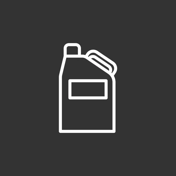 Ícone de benzina jerrycan —  Vetores de Stock