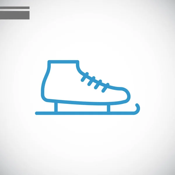Icona del pattinaggio su ghiaccio — Vettoriale Stock