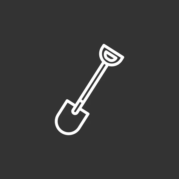 Икона садовой лопаты — стоковый вектор