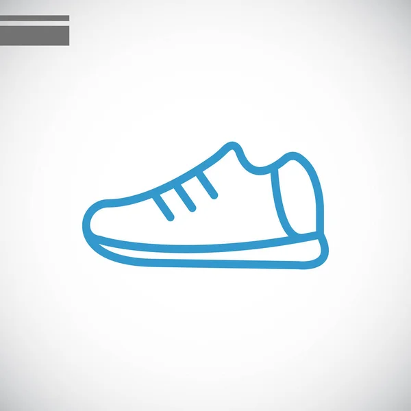 Chaussure icône plate — Image vectorielle