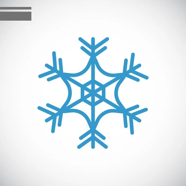 Copo de nieve icono plano — Archivo Imágenes Vectoriales